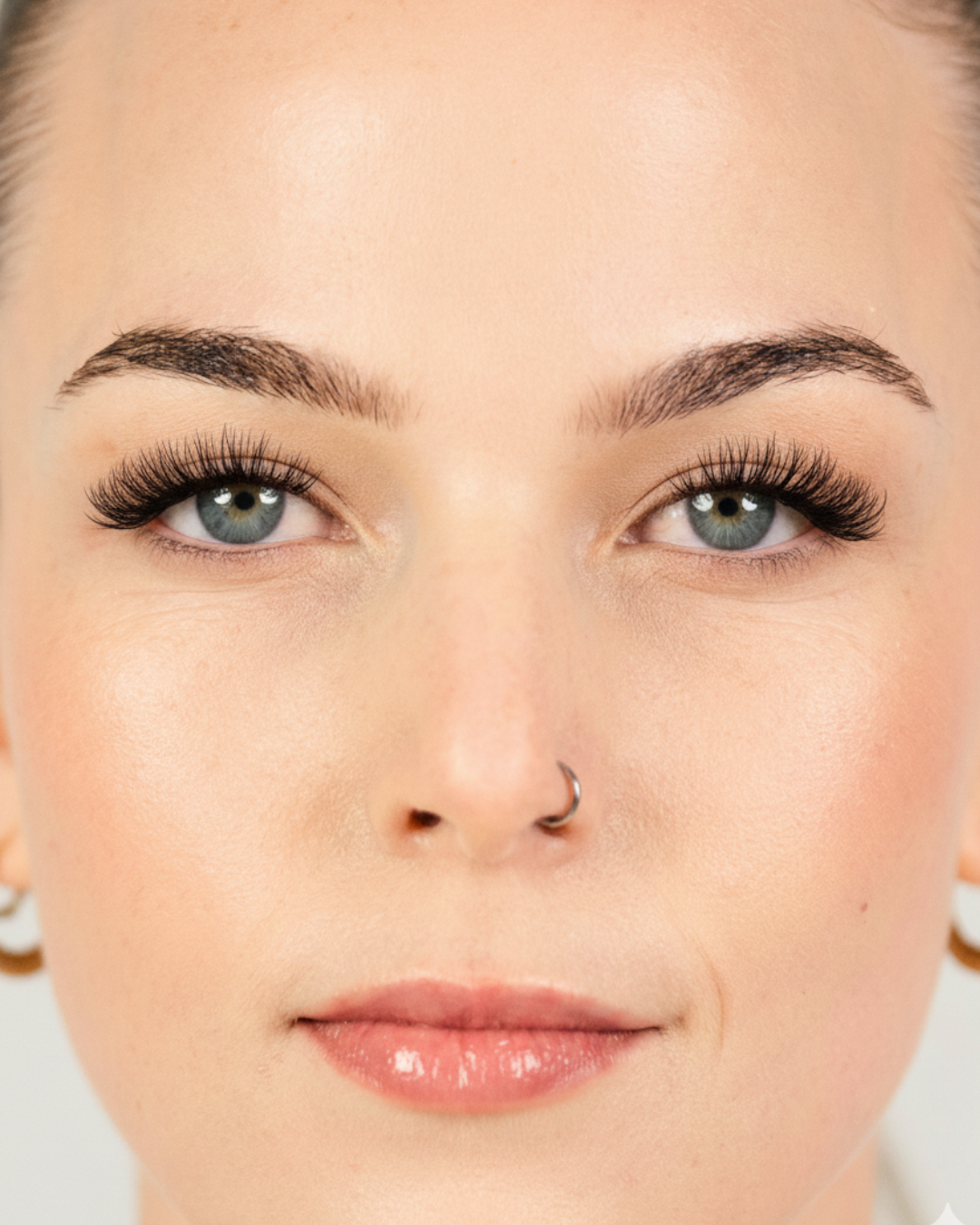 gilr with big lash extension